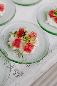 Dai Golosi_Ricotta K&auml;se, getrockneter Wassermelone und Zitronenmarmel